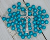 Sky Blue Rosary with Plastic Beads