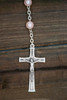 Pink Rosary with Plastic Beads