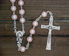 Pink Rosary with Plastic Beads