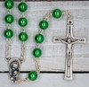 Emerald Rosary with Plastic Beads