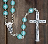 Robin Egg Rosary with Plastic Beads