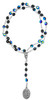 St. Michael Chaplet with Black Crystal Beads