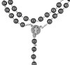 St. Benedict Rosary with Genuine Hematite Beads