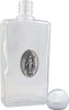 Glass Holy Water Bottle with Miraculous Medal, 5" x 2"