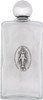 Glass Holy Water Bottle with Miraculous Medal, 5" x 2"