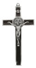 8.75" Silver-Tone St. Benedict Crucifix with Colored Enamel Inlays