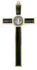 8.75" Gold-Tone St. Benedict Crucifix with Colored Enamel Inlays