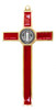 8.75" Gold-Tone St. Benedict Crucifix with Colored Enamel Inlays