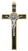 5.25" Gold-Tone St. Benedict Crucifix with Colored Enamel Inlays