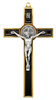 5.25" Gold-Tone St. Benedict Crucifix with Colored Enamel Inlays