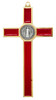 5.25" Gold-Tone St. Benedict Crucifix with Colored Enamel Inlays