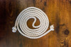 Off-White Cincture with Knotted Ends, 76" Long