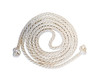 Off-White Cincture with Knotted Ends, 76" Long