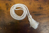 White Cincture with Tasseled Ends, 68" Long