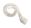 White Cincture with Tasseled Ends, 68" Long