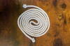 White Cincture with Knotted Ends, 76" Long
