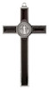 5.25" Silver-Tone St. Benedict Crucifix with Colored Enamel Inlays