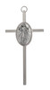 4.75" Metal Wall Cross with Attached Medal
