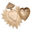 Milagro Heart | Magnificent Sacred Heart | Home Décor | Catholic Trinket for Home | (Gold-Tone)
