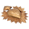 Milagro Heart | Magnificent Sacred Heart | Home Décor | Catholic Trinket for Home | (Dark Gold-Tone)