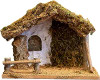Nativity Stable Creche | 12.5" x 7" x 8" | Made in Italy