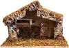 Village Nativity Stable Creche | 12" x 7" x 9" | Made in Italy