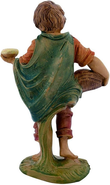 Bread Baker | 5" Christmas Nativity Collection - 36 Different Statues - Traditional Nativity Figures with New Merchants | Hand-Painted | Made in Italy