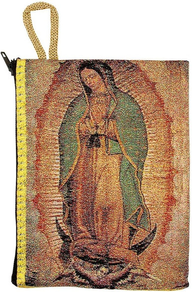 Our Lady of Guadalupe | Large Tapestry Rosary Pouch