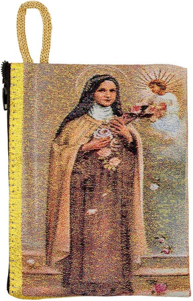 St. Theresa | Large Tapestry Rosary Pouch