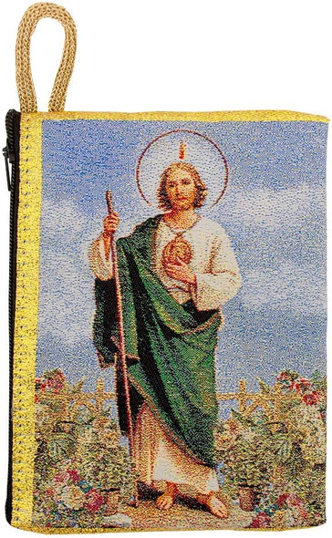 St. Jude | Large Tapestry Rosary Pouch