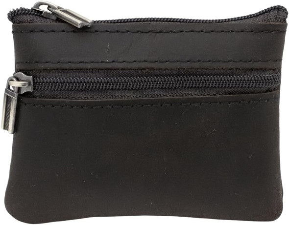 Durable Leather Zipper Pouch – Compact Case for Watches, Coins & Accessories