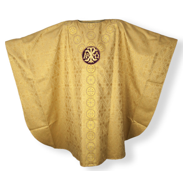 Gold Vestment with Underlay Stole.