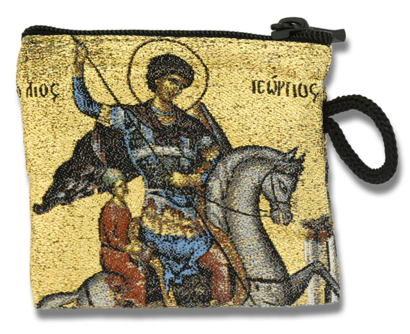 Tapestry Rosary Pouch.