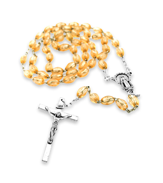 Yellow Rosary Beads