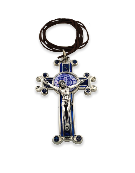 Blue St. Benedict Crucifix