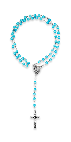 Sky Blue Rosary Beads