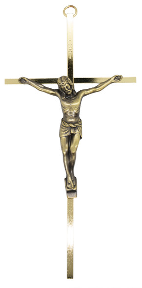 Antique Brass Crucifix