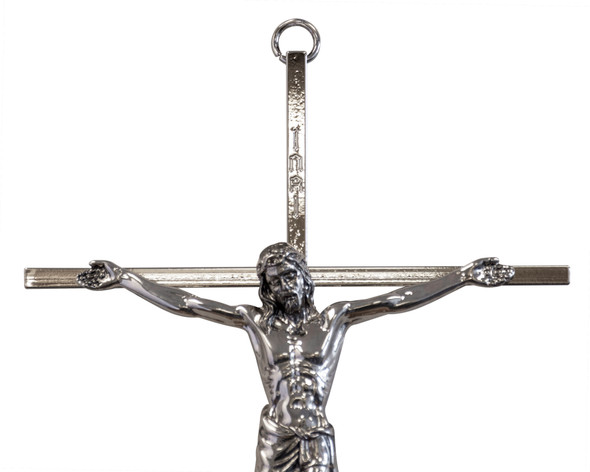 Silver-Tone Wall Crucifix