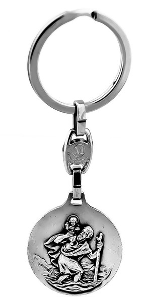 3.5" St. Christopher / St. Valentine Keychain