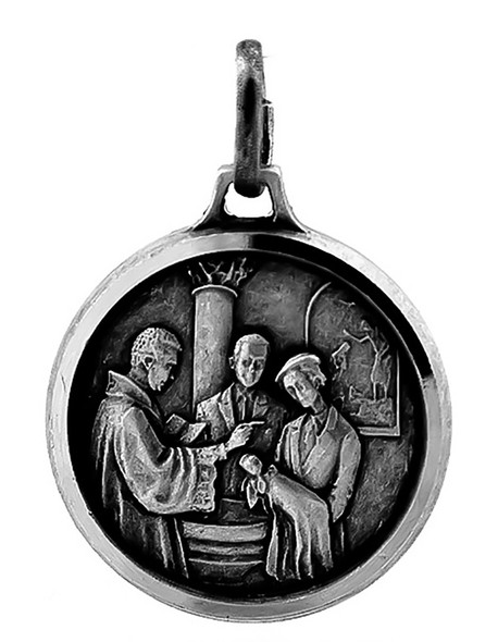 3/4" Silver-Tone Baptism Commemoration Medal