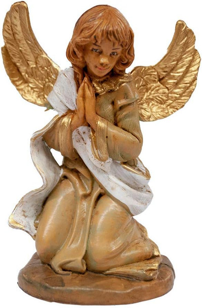 Venerare Praying Gloria Angel Nativity Figurine | 5 Inch Collection | Hand Made in Italy