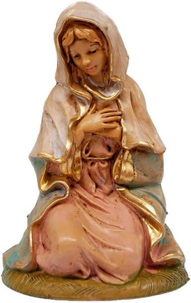 Venerare Mary Kneeling Nativity Figurine | 5" Collection | Made in Italy