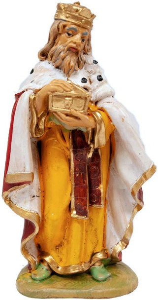 Venerare King Melchior Wise Man Nativity Figurine | 5 Inch Collection | Hand Made in Italy