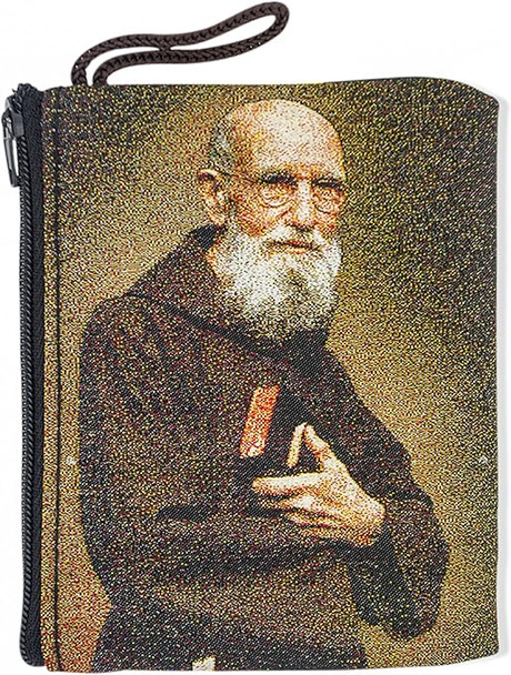 Solanus Casey | Large Tapestry Rosary Pouch