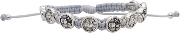 Saint Carlo Acutis Decade Rosary Bracelet – Ten Metal Beads on Adjustable Cord | Ideal Catholic Gift for Confirmation
