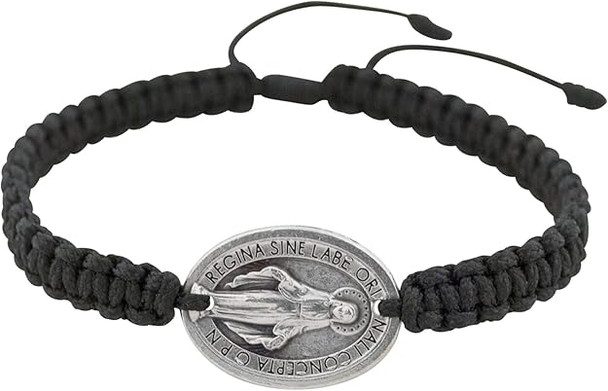 Good Shepherd Creations Adjustable Cord Bracelet with Saint Benedict Medals – Catholic Protection Bracelet – Christian Jewelry Gift
