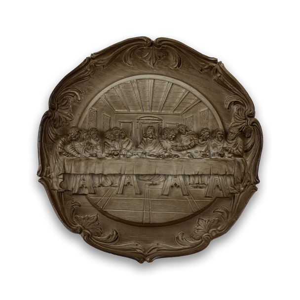Round Resin Plaque of the Last Supper