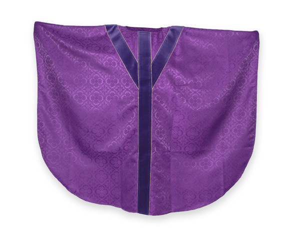 Purple Vestment with Underlay Stole.