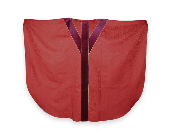 Red Vestment with Underlay Stole.