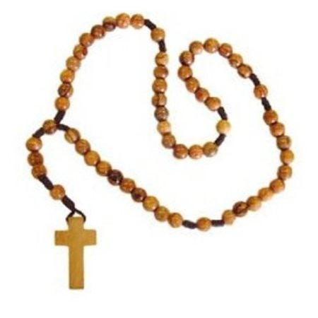 Cord Rosary made of Real Olive Wood in the Holy Land